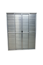 Ver imagem 1 de Porta Balcão 6 Folhas Aluminio Brilhante C/ Trinco 2,10x1,50