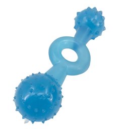 Brinquedo Mordedor Pet Halteres Cristal Grande Para Cães: Azul - 2