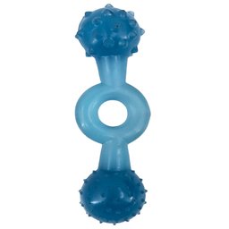 Brinquedo Mordedor Pet Halteres Cristal Grande Para Cães: Azul - 5