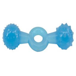 Brinquedo Mordedor Pet Halteres Cristal Grande Para Cães: Azul - 3