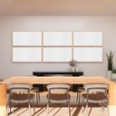 Ver imagem 2 de Painel Acústico Absorvedor Decorativo 120x60 Soft Friso Crepe Maestra Acústica:carvalho/branco