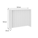 Ver imagem 3 de Balcão Ilha Cozinha Gourmet Bella 2613 120cm e 2 Banquetas 1747 Branco - Rose/areia/caramelo -