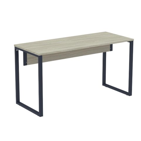 Mesa Escritório P25 Tub Pandin 150 Cm (larg) X 70 Cm (prof) Tampo Mdp Casablanca Pé Aço Tubular