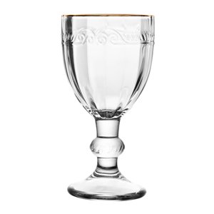 Taça de Licor de Cristal Ecológico com Fio de Ouro Imperial 50ml - Lyor - 2 Unidades