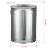 Kit lixeiras 100 litros 50 litros 30 litros aço galvanizado - 7
