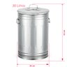 Kit lixeiras 100 litros 50 litros 30 litros aço galvanizado - 6