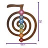 Quadro Reiki Cho-Ku-Rei com 7 Chakras (62cm) Relaxar e Meditar Marrom-escuro - 2