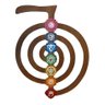 Quadro Reiki Cho-Ku-Rei com 7 Chakras (62cm) Relaxar e Meditar Marrom-escuro - 1