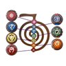 Quadro Reiki Cho-Ku-Rei com 7 Chakras (62cm) Relaxar e Meditar Marrom-escuro - 3