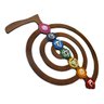 Quadro Reiki Cho-Ku-Rei com 7 Chakras (62cm) Relaxar e Meditar Marrom-escuro - 4