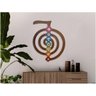 Quadro Reiki Cho-Ku-Rei com 7 Chakras (62cm) Relaxar e Meditar Marrom-escuro - 5