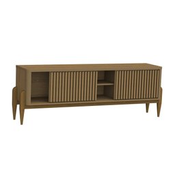 Rack Sereno para TV 55 Polegadascom Ripado 2 portas de correr 160mm Sereno - 4