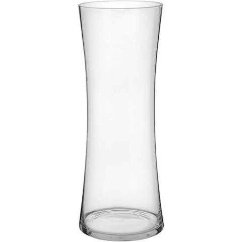 Vasocharlise Decorativo Cachepô Enfeite 40x14x14cm Vidro Transparente