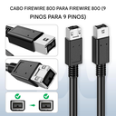 Ver imagem 5 de Cabo Firewire 800 9 Pinos - 9 Pinos 70cm Blindado Ieee 1394b