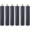 Ver imagem 1 de Kit 6 Pés de Cama Box Baú 20cm Casal Pés de Madeira Palito