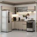 Ver imagem 1 de Cozinha Completa Nice 9 Portas 1 Gaveta MDP 405cm Crema