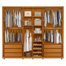 Guarda Roupa Casal Volpi Ripado 6 Portas Cinamomo - Madetec - 3