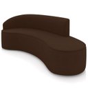 Ver imagem 2 de Sofá 4 Lugares para Sala 220cm Orgânico Wendi Suede Marrom I01 - Mpozenato
