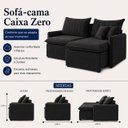 Ver imagem 3 de Sofá Madri Caixa Zero 220m - Preto