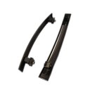 Ver imagem 2 de Puxador duplo curvo 40x30cm para porta de vidro e portão - Bronze