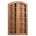 Ver imagem 1 de Porta Balcão de Abrir / Abrir de Madeira Cedro Arana em Arco Bat.14 Cm- 2.15 (a) X 1.80 (l)