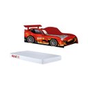 Ver imagem 2 de Cama Design Carro Solteiro com Colchão D20 Alta Qualidade:vermelho