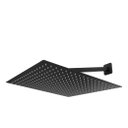 Ver imagem 1 de Ducha Chuveiro Slim 40x40 Preto Fosco com Braço 36cm Cor:Preto