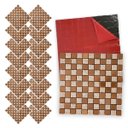 Ver imagem 1 de Pastilha De Vidro Autocolante Kit 16 Uni Parede Lavabo Box Banheiro Sala Decorativa Facil Aplicacao