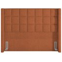 Ver imagem 4 de Kit Cabeceira Cama Box Paris 140 Cm com Puff Recamier Itália P05 Bouclê Terracota - Lyam Decor