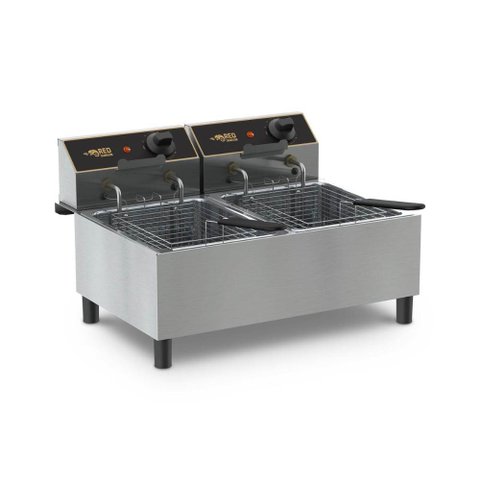 Fritadeira de Mesa 2 Cubas de 15cm e 9 Litros 220v