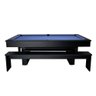 Mesa de Sinuca e Jantar com 2 Bancos - 2,00x1,10 - Azul Royal - 1