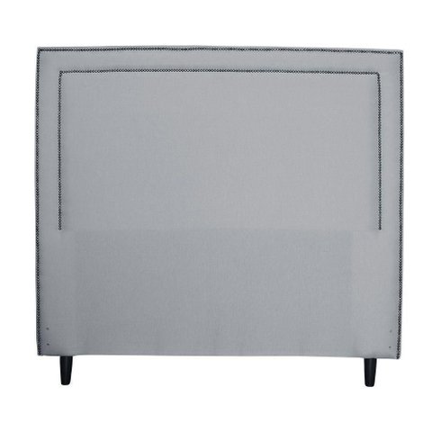 Cabeceira para Cama de Casal Isadora Linho Cinza Idf Decor Cinza