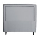 Ver imagem 1 de Cabeceira para Cama de Casal Isadora Linho Cinza Idf Decor Cinza