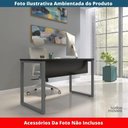Ver imagem 2 de Mesa Escritório P25 Tub Pandin 170 Cm Largura X 70 Cm Profundidade Tampo Mdp Preto Pé Aço Tubular