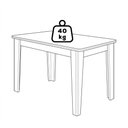 Ver imagem 7 de Mesa de Jantar Estela Mdf com 4 Cadeiras Estofadas Linho Gengibre Molci