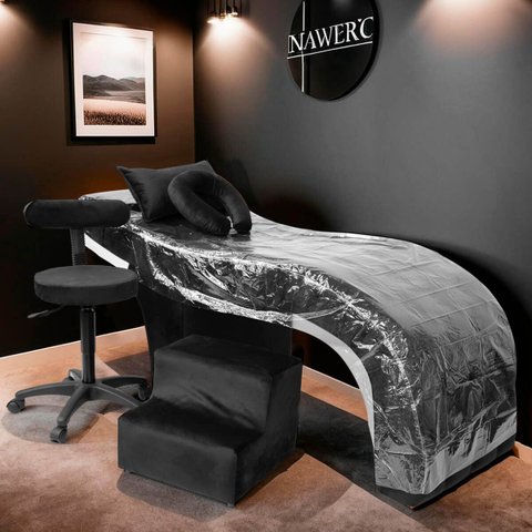 Kit Maca Estética Charme para Cílios + Mocho + Escada + Capa Veludo Cor:veludo Preto