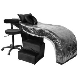 Kit Maca Estética Charme para Cílios + Mocho + Escada + Capa Veludo Cor:veludo Preto - 2