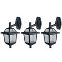 Ver imagem 1 de Kit 3 Arandelas Luminárias de Parede Pretas Retro Vintage Colonial 39cm Externa 384