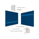 Ver imagem 3 de Conjunto Painel Ripado Tv até 75 e Rack Pés Madeira Duque Cor:azul Royal