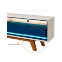 Ver imagem 7 de Conjunto Painel Ripado Tv até 75 e Rack Pés Madeira Duque Cor:azul Royal