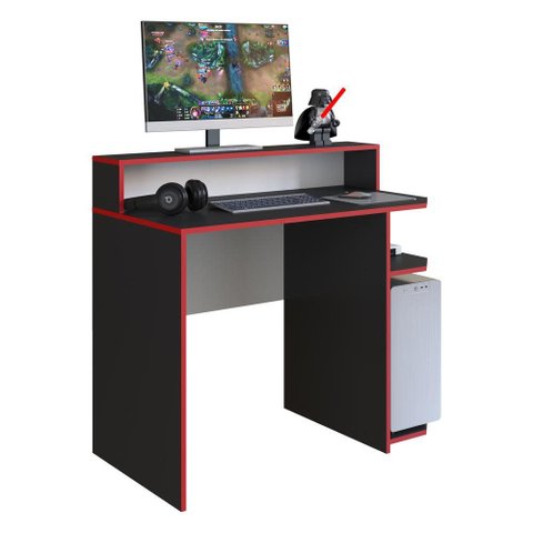 Mesa Gamer com Suporte para Cpu Multimóveis Cr25237 Preto