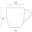 Ver imagem 3 de Caneca 273ml Xícara de Chá Cerâmica Arauco Verde Porto Brasil Orgânica Avulsa