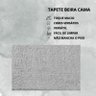 Tapete Macio Peludo 1,00m Redondo Cinza - 3