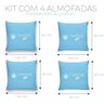 Kit 4 Capa De Almofadas 40X40Cm Cosmo - 2