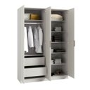 Ver imagem 5 de Guarda Roupa Modulado 100% Mdf 4 Portas Orion Cabecasa Madeiraoriginals