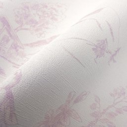 Papel de Parede Toile de Jouy Rosa Infantil- Vinilico Lavável+ Cola Inclusa - 2