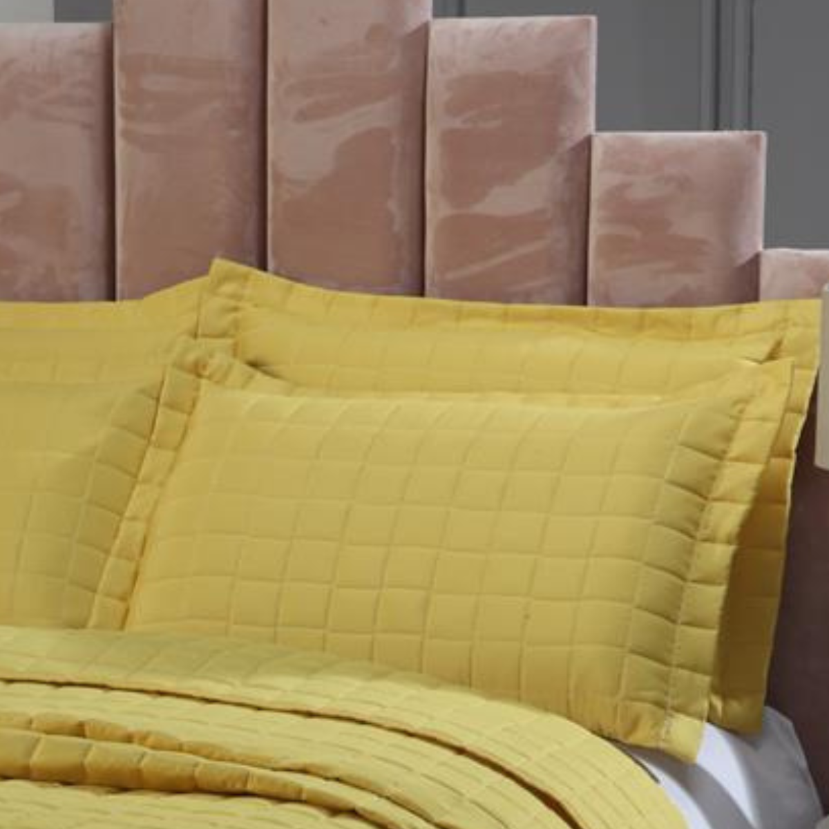 Kit Cobre Leito Premium 200 Fios Dupla Face Casal, Queen, King e Solteiro:king Size/amarelo - 3