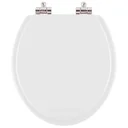 Ver imagem 1 de Assento Sanitário Poliéster Soft Close Gardenia Branco para vaso Mari