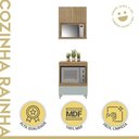 Ver imagem 5 de Cozinha Modulada 100% Mdf 2 Peças Nesher Rainha Marrom Verde