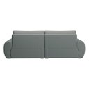 Ver imagem 6 de Sofá Living 3 Lugares Chenille Cinza Escuro Tec.2303 Murale 220cm Yescasa